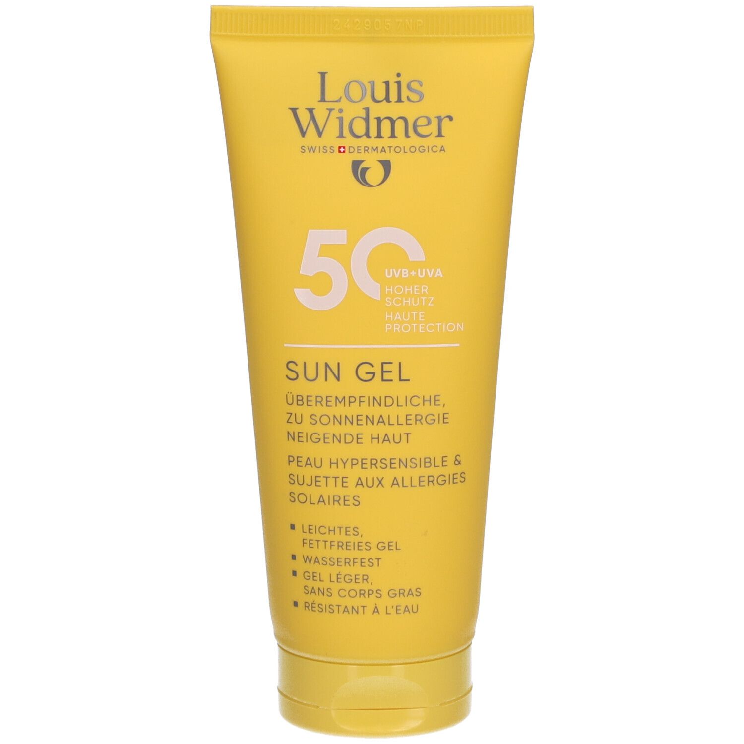 Louis Widmer Sun Gel Spf50 | Ohne Parfum