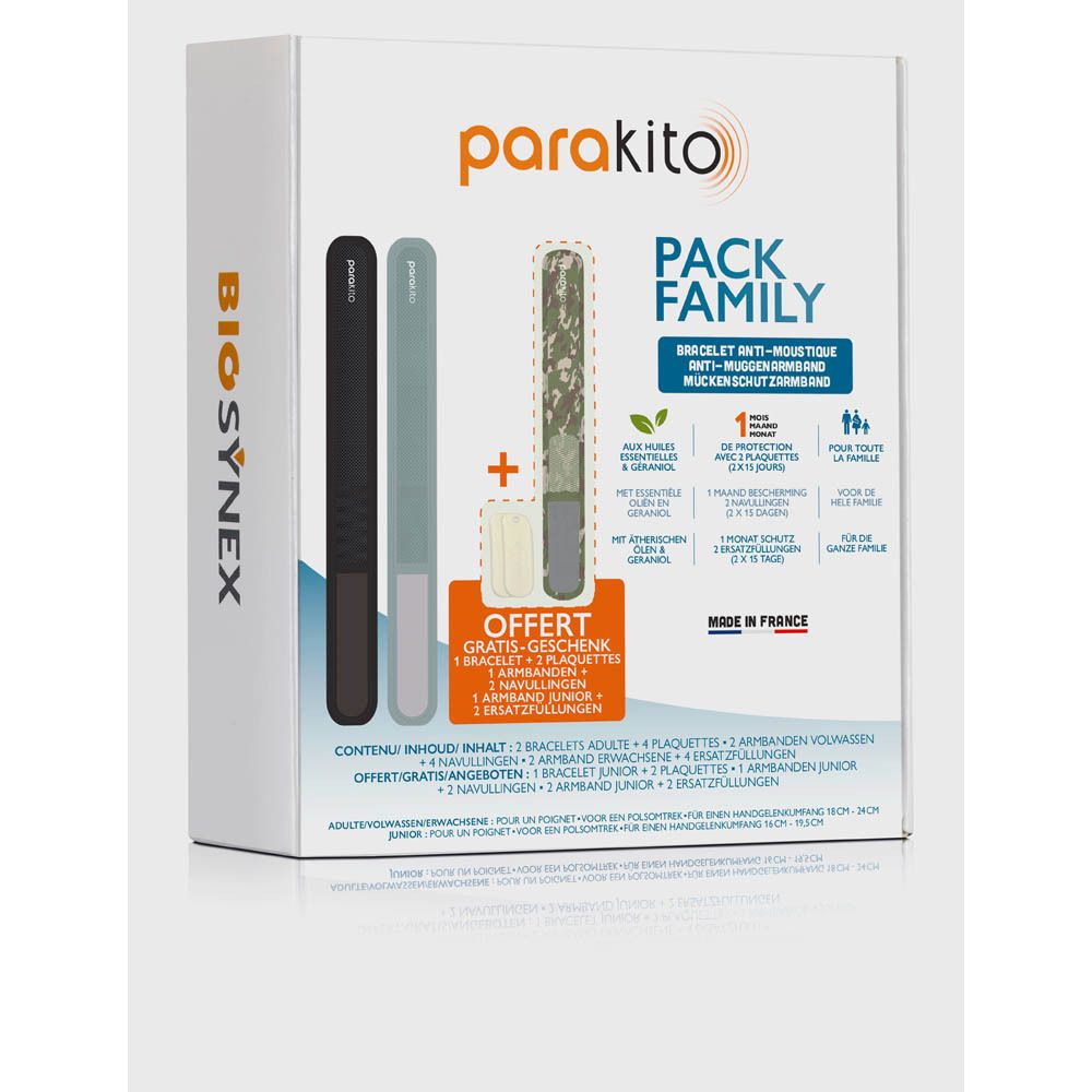 Parakito Pack Family Bracelet Anti-Moustique Camouflage