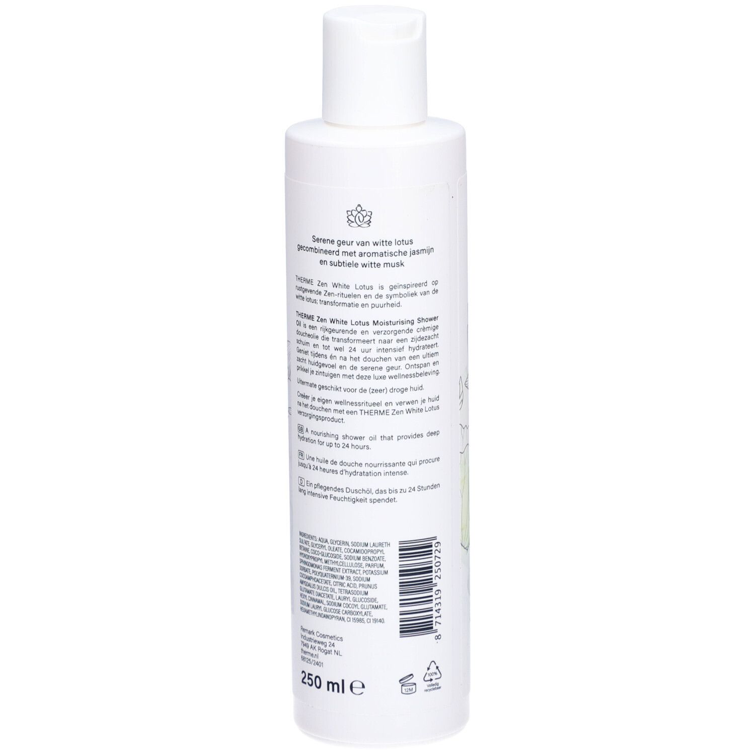 THERME Zen White Lotus Feuchtigkeitsspendendes Duschöl