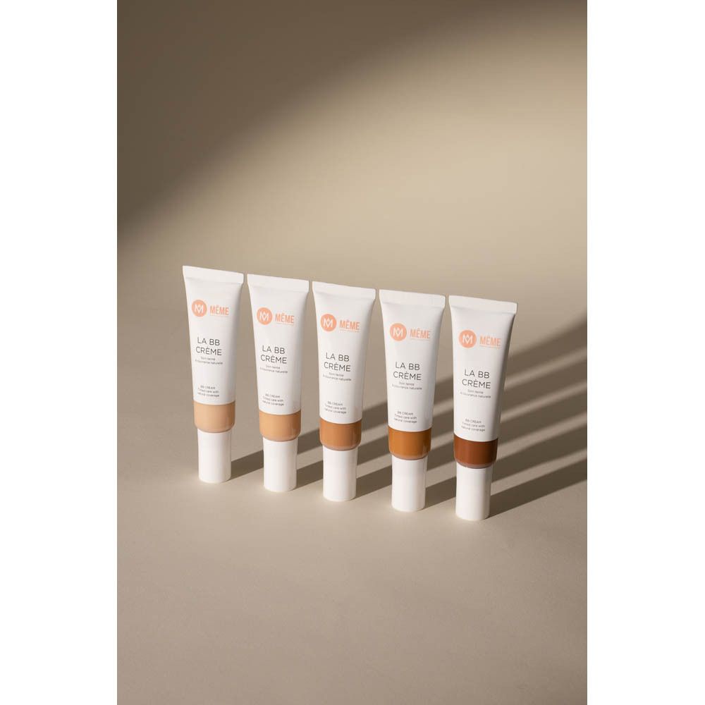 Tubes de crème BB. Différentes teintes. Nom du produit : LA BB CRÈME. Teinte : Très clair à foncé.