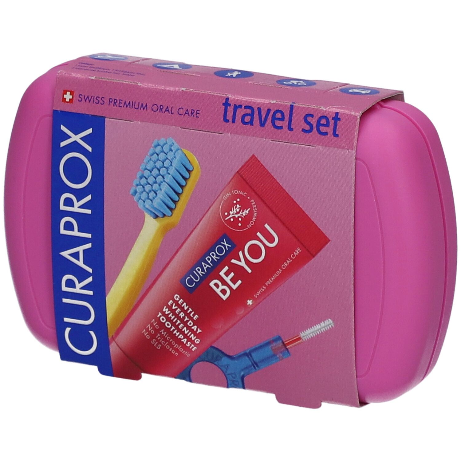 Curaprox Travel Set rosa