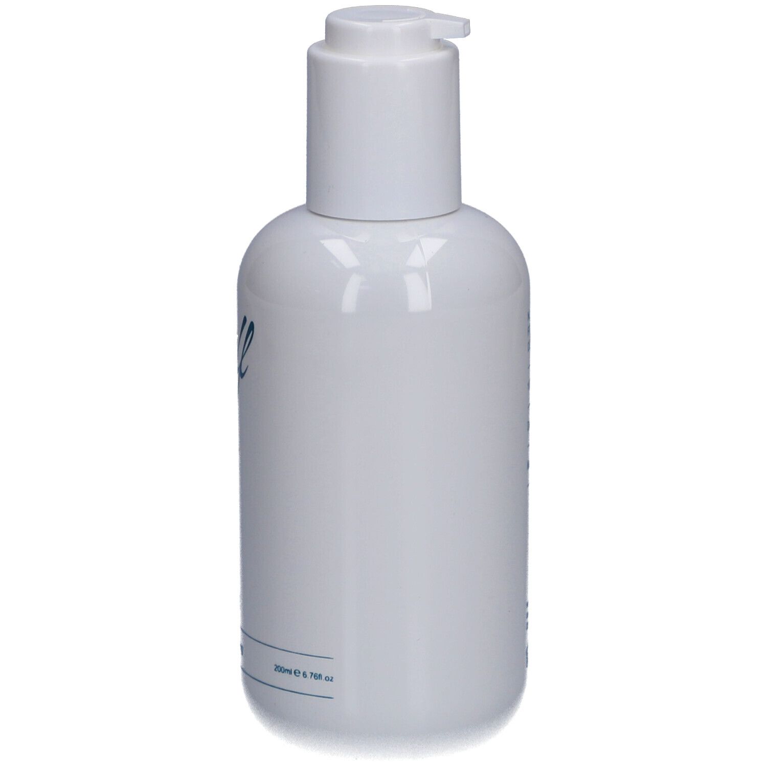 Weiße Flasche mit blauem Aufdruck. Aufschrift: self, Conditioner, deep nourishing. Pumpverschluss.