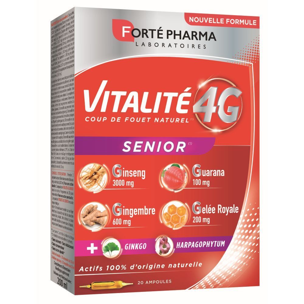 Forte Pharma Vitalité 4G Senior 20x10 Ampoules