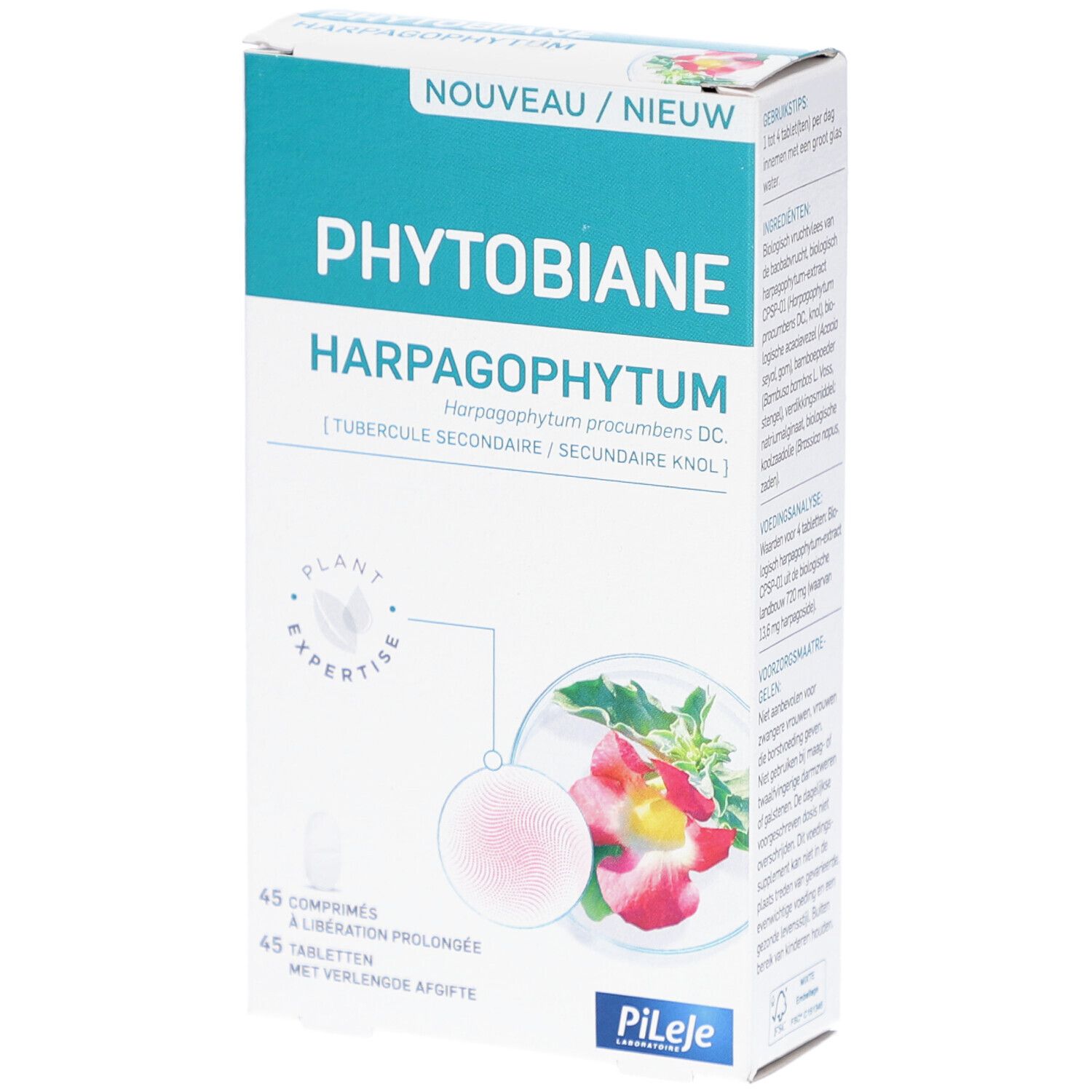 PiLeJe Phytobiane Harpagophytum 45 Gecomprimeerde tabletten
