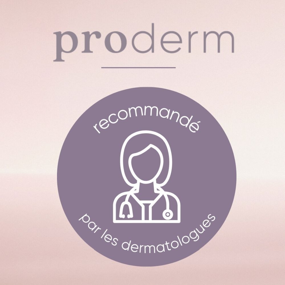 Symboles: Recommandé par les dermatologues, Cruelty-free, Vegan, 0% microplastique. Inscription: Louis Widmer.