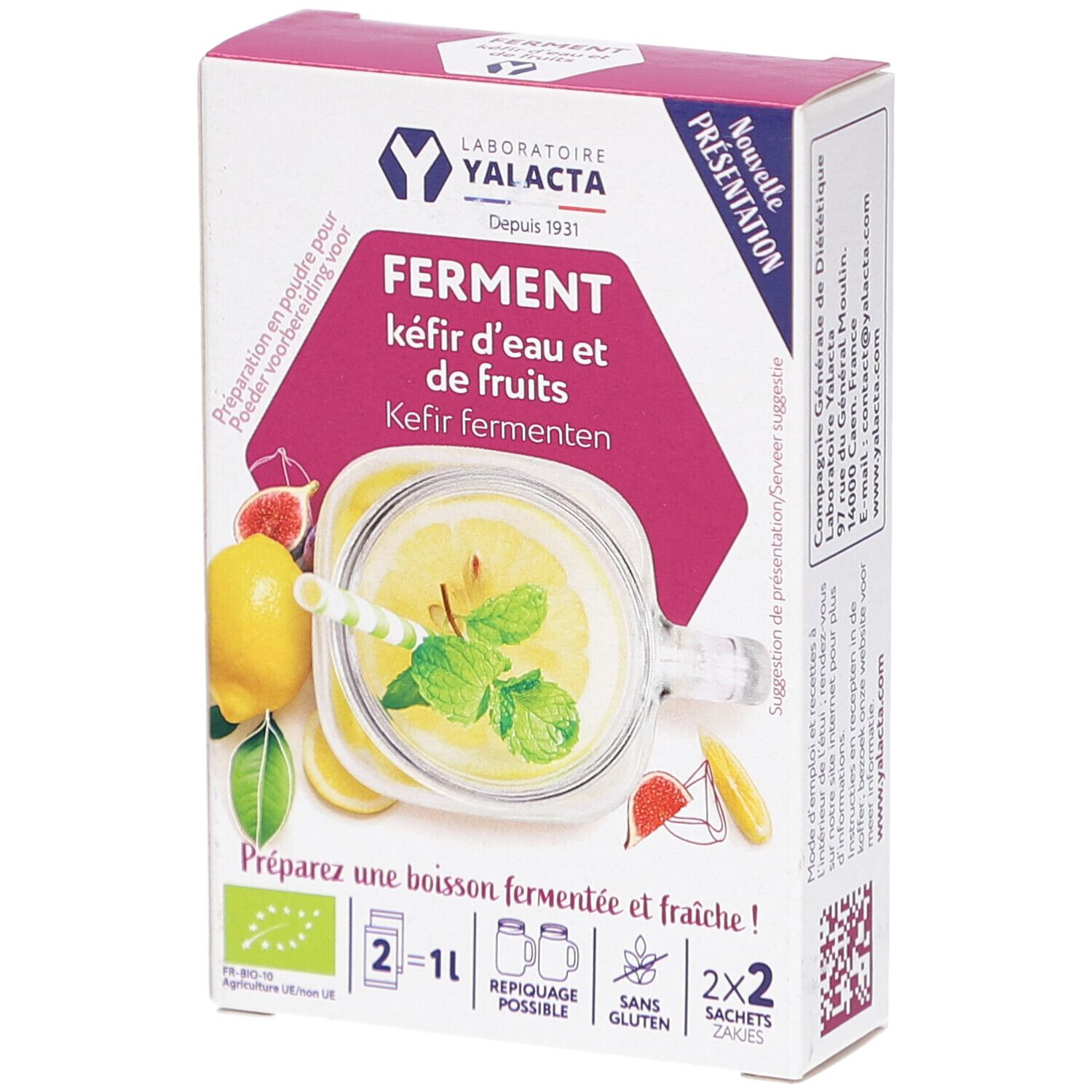 Yalacta Fermente für Wasser- und Fruchtkefir
