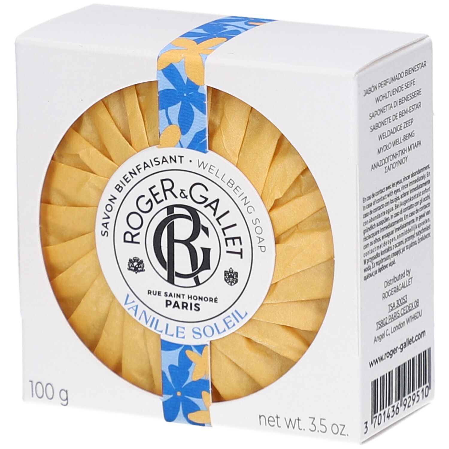 Roger & Gallet Vanille Soleil Feste Seife g