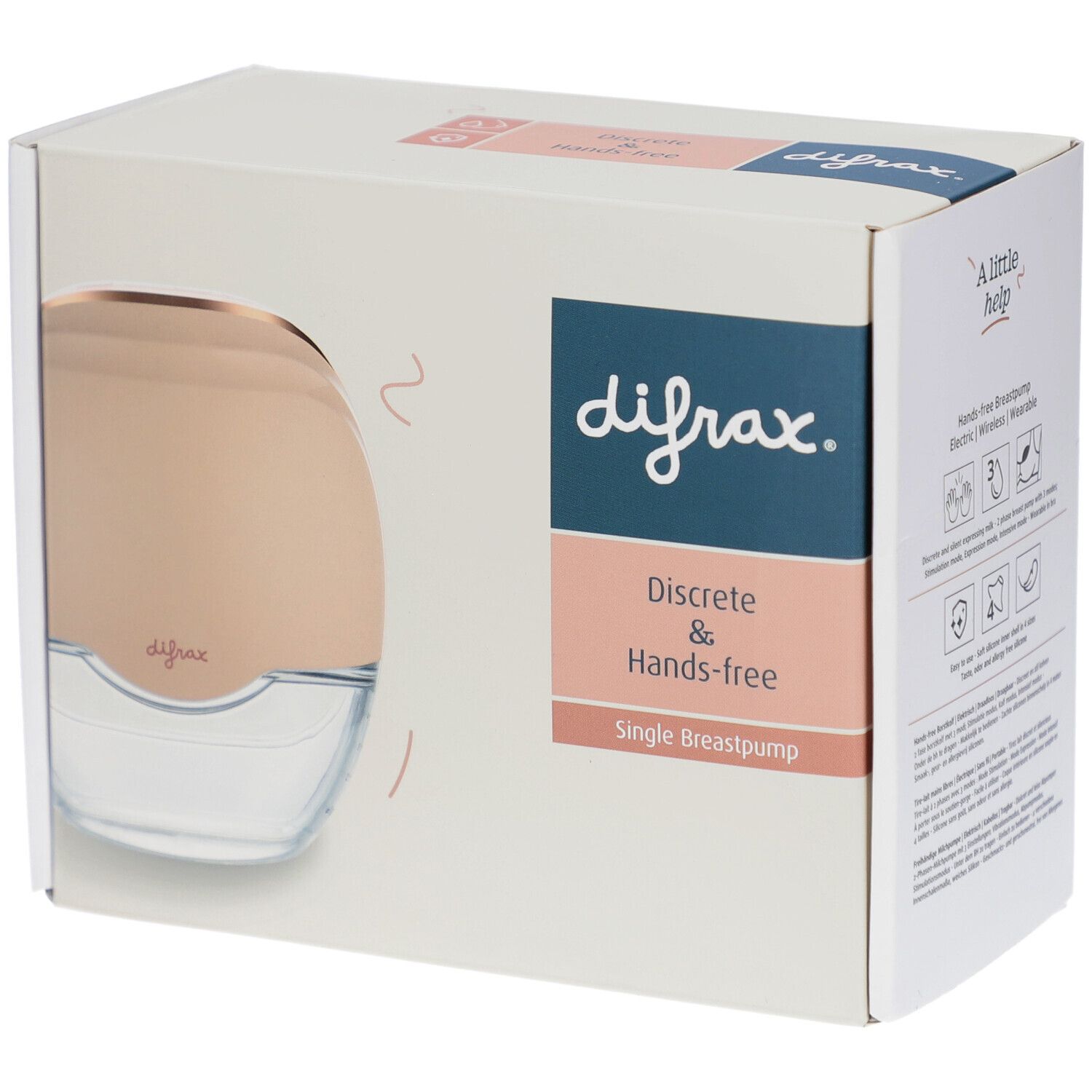 Difrax Hands-Free Borstkolf 1 St Gerät