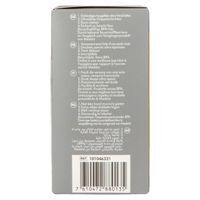 Achterkant van de Medela doos. Tekst in meerdere talen. Barcode en referentienummer. BPA-vrij.