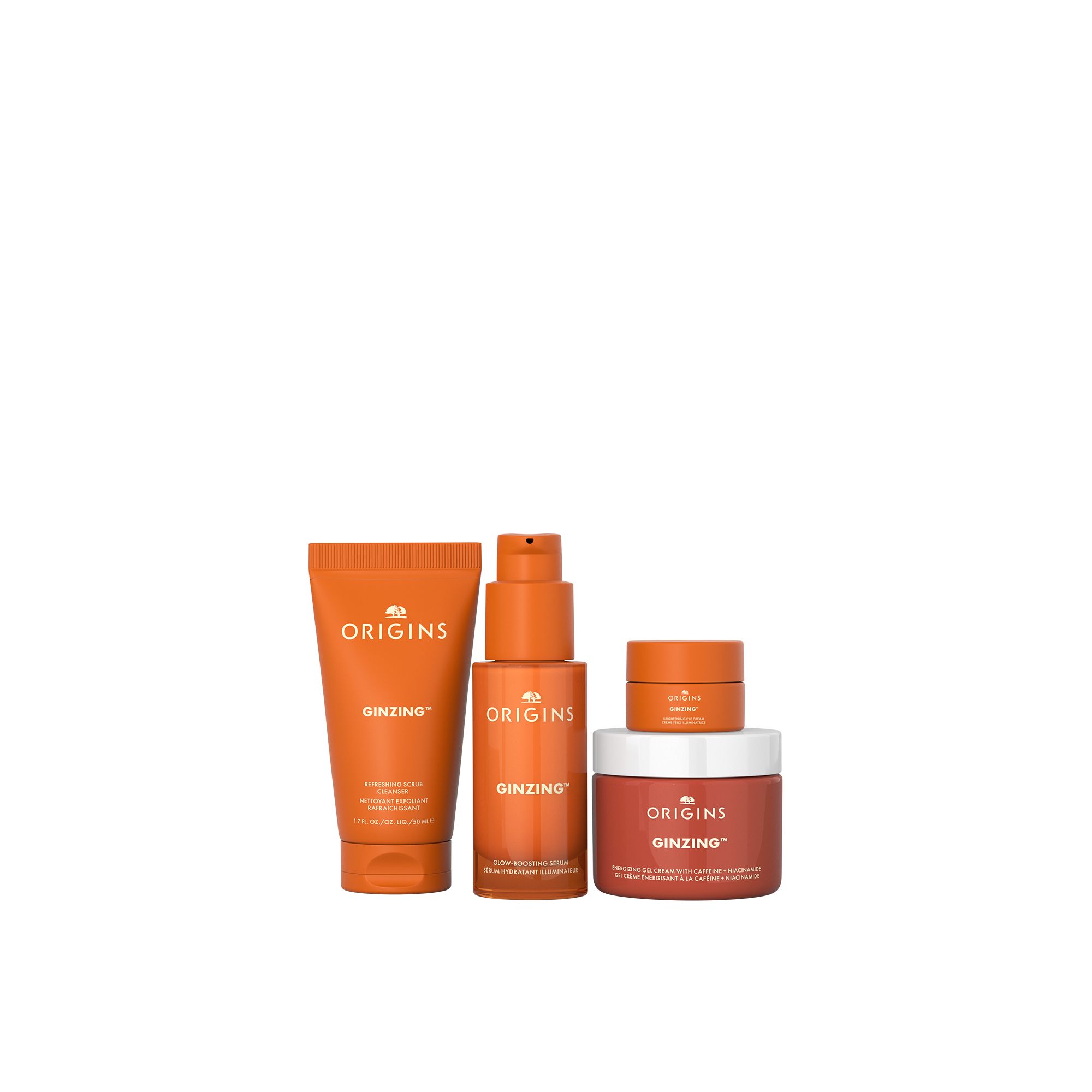 Origins Hs24 Ginzing Glowing Essentials Set 30+50+5+50 ml Kombipackung