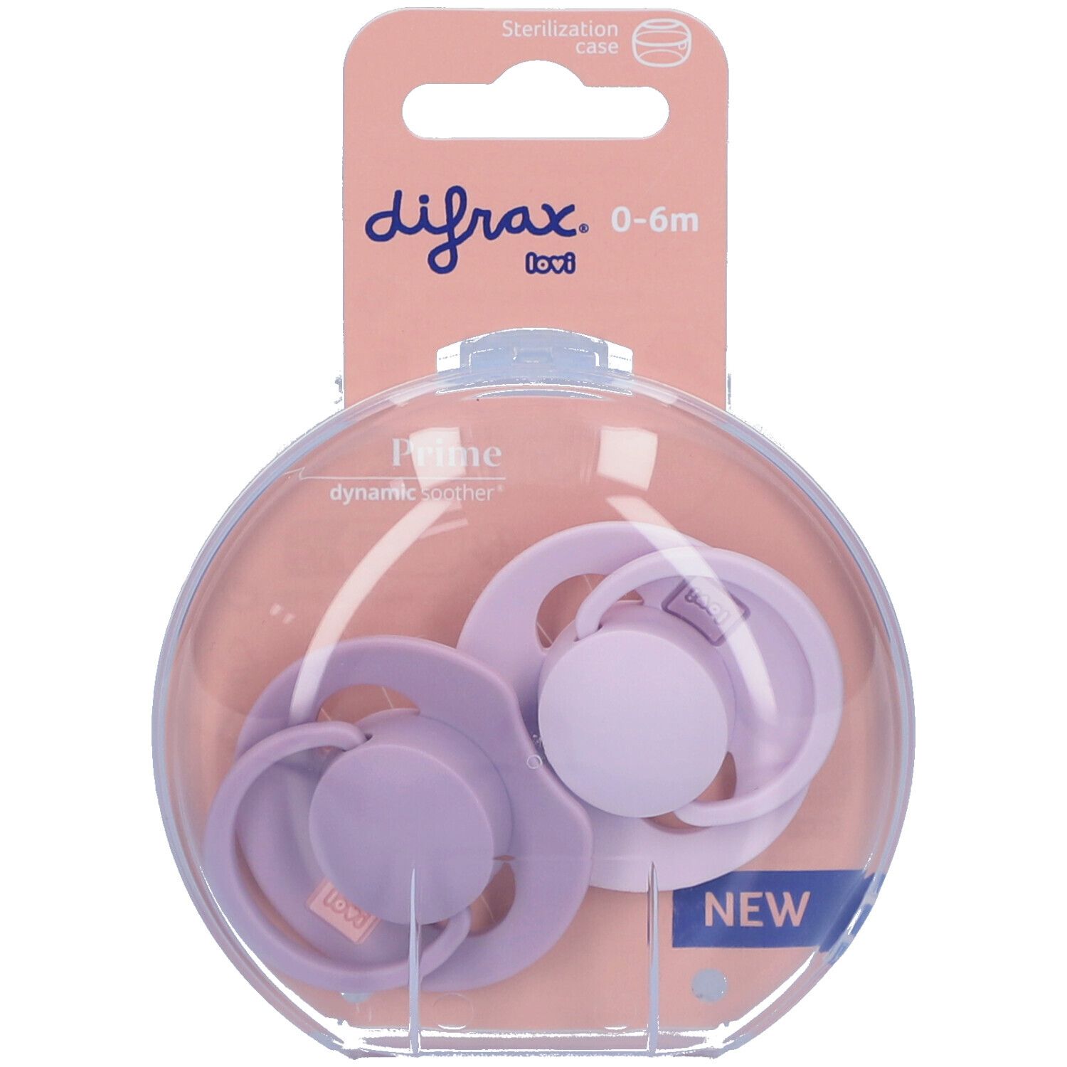 Difrax Dynamic Fopspeen 0-6M Prime Ass Geen kleurkeuze mogelijk 2 St Schnuller