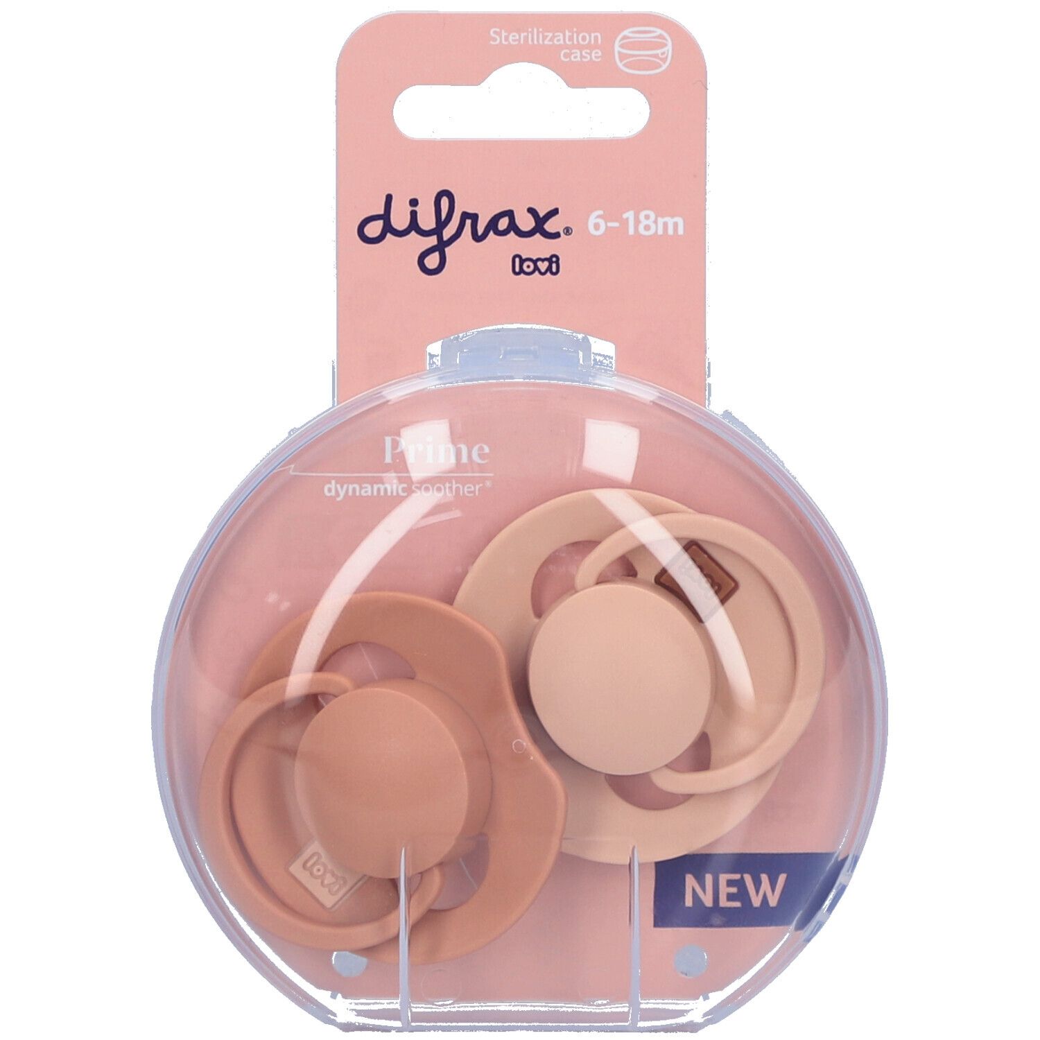 Difrax Dynamic Fopspeen 6-18M Prime Ass Geen kleurkeuze mogelijk 2 St Schnuller