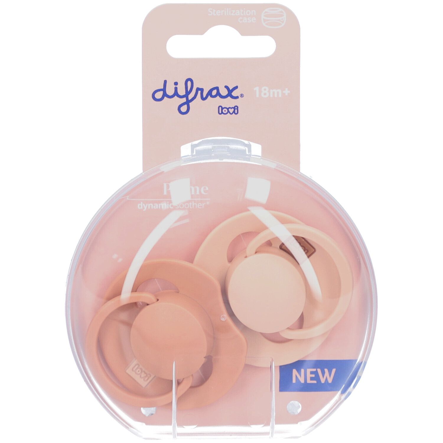 Difrax Dynamic Fopspeen 18M+ Prime Ass Geen kleurkeuze mogelijk 2 St Schnuller