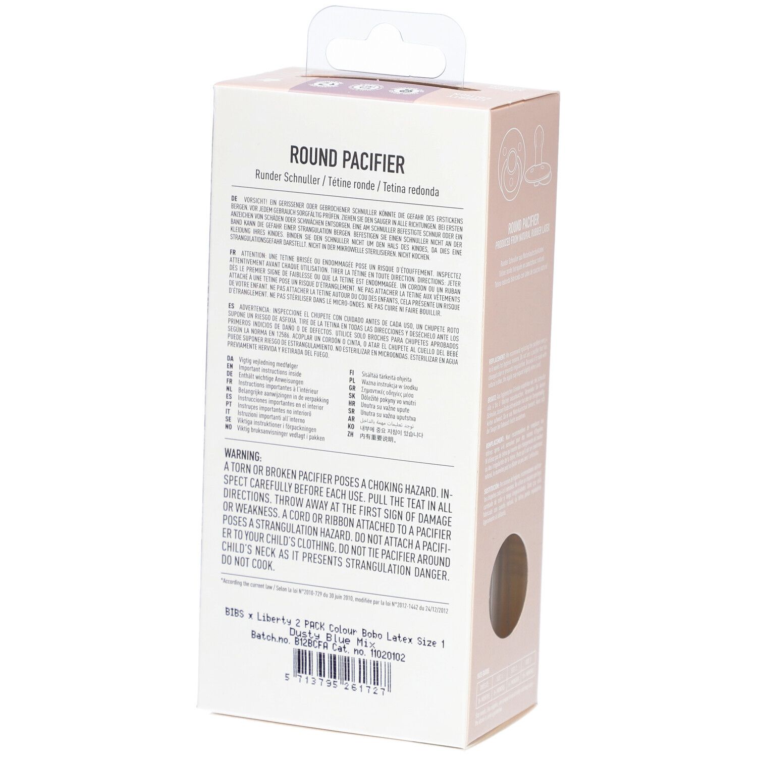 BIBS x Liberty Schnuller Bobo - Dusty Blue/Petrol Mix 0-6 Monate