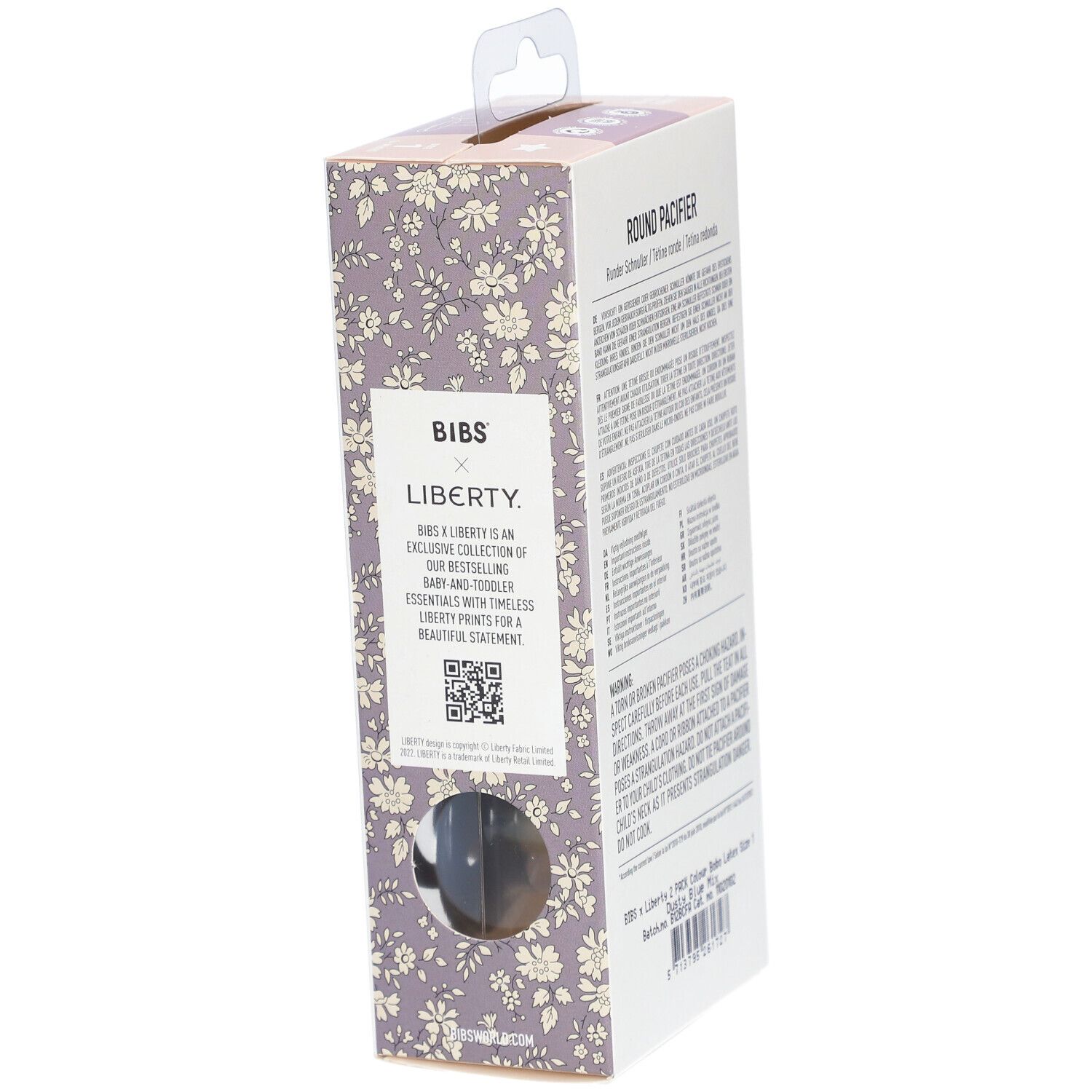 BIBS x Liberty Schnuller Bobo - Dusty Blue/Petrol Mix 0-6 Monate