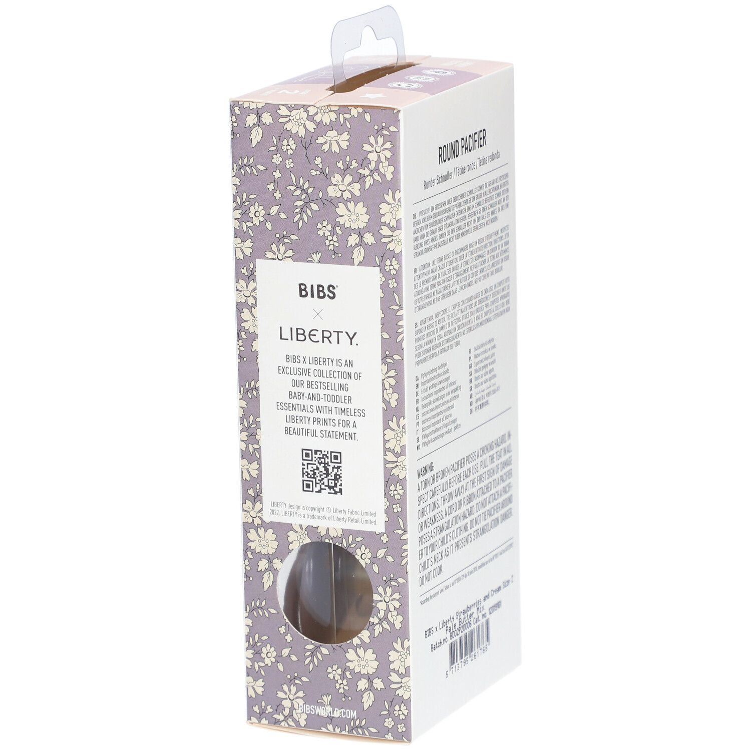 BIBS x Liberty Schnuller Strawberries and Cream - Pale Butter Mix 6-18 Monate