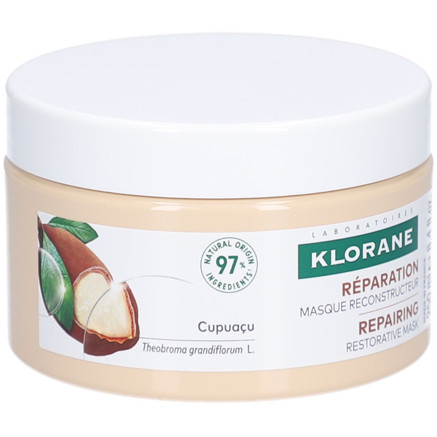 Klorane Cupuacu Herstellende Masker Regenererend & voedend Zeer droog beschadigd haar 250m 250 ml Nicht relevant
