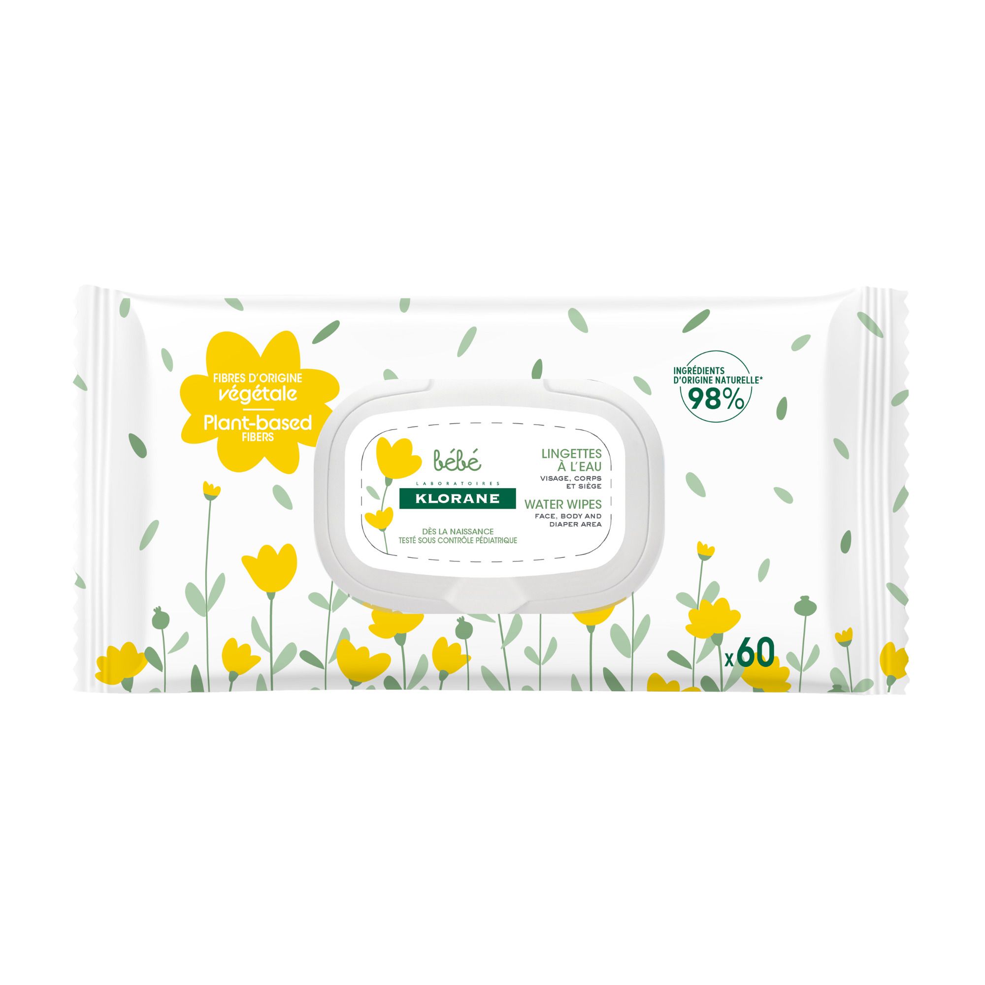 Klorane Baby BIO Calendula Reinigingsdoekjes men water