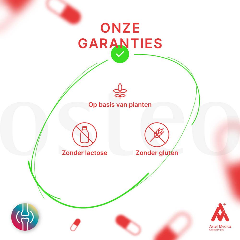 Bacteflex Forte verpakking voor gewrichten, spieren en pezen, 32 capsules.