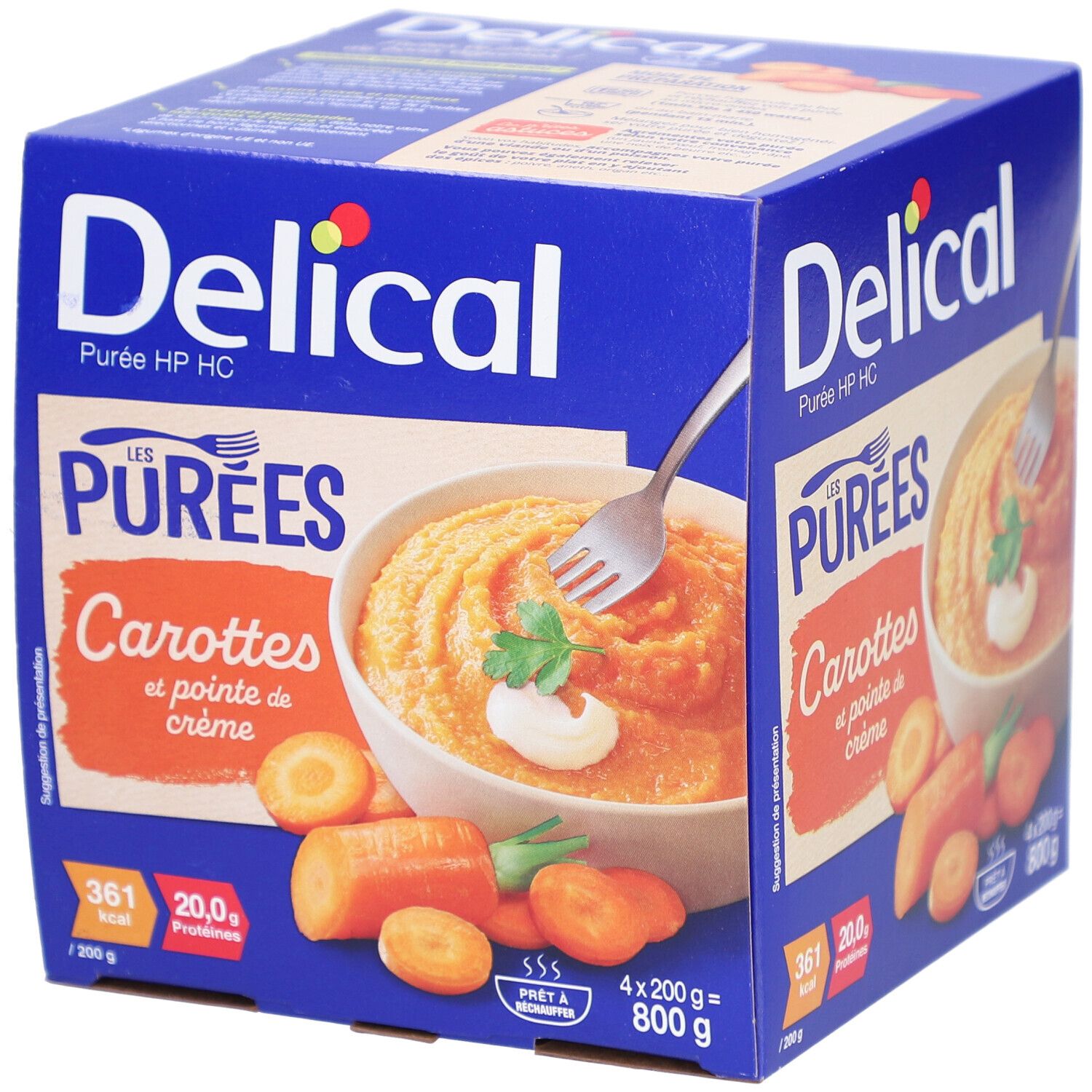 Delical HP HC Puree Wortelen 4x200 Beslag