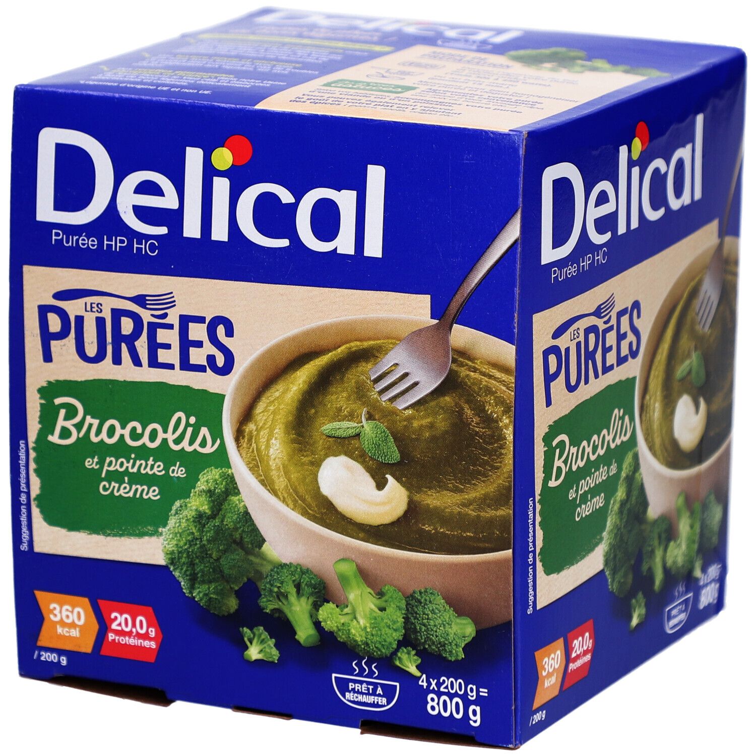 Delical HP HC Puree Broccoli 4x200 Beslag