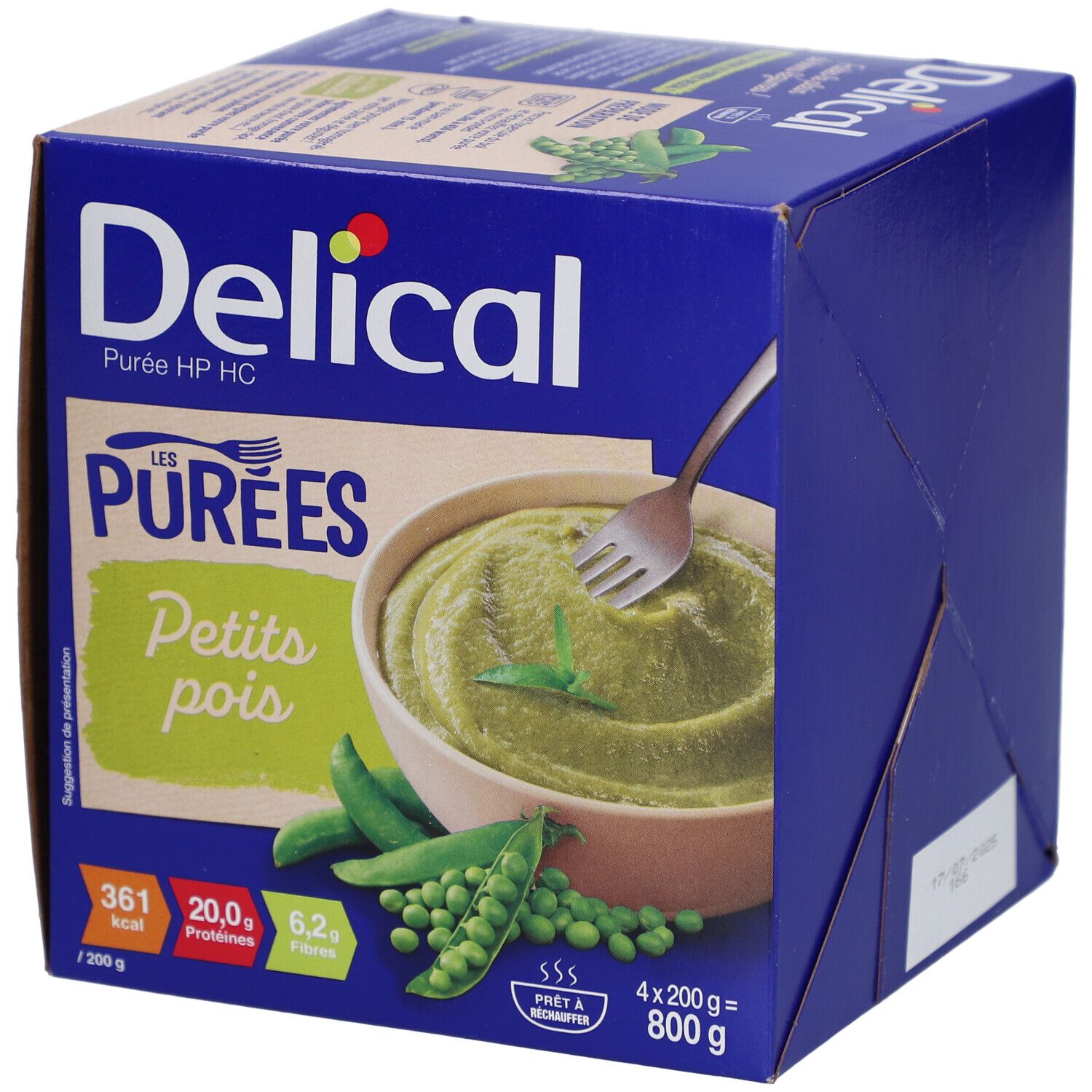 Delical HP HC Puree Erwt 4x200 Beslag