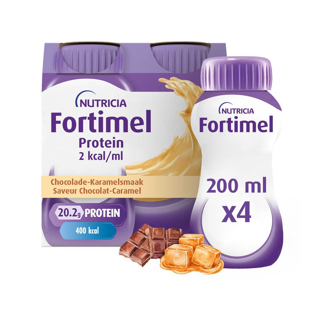 Fortimel Protein 2kcal Saveur Chocolat-Caramel Complément Nutritionnel Dénutrition