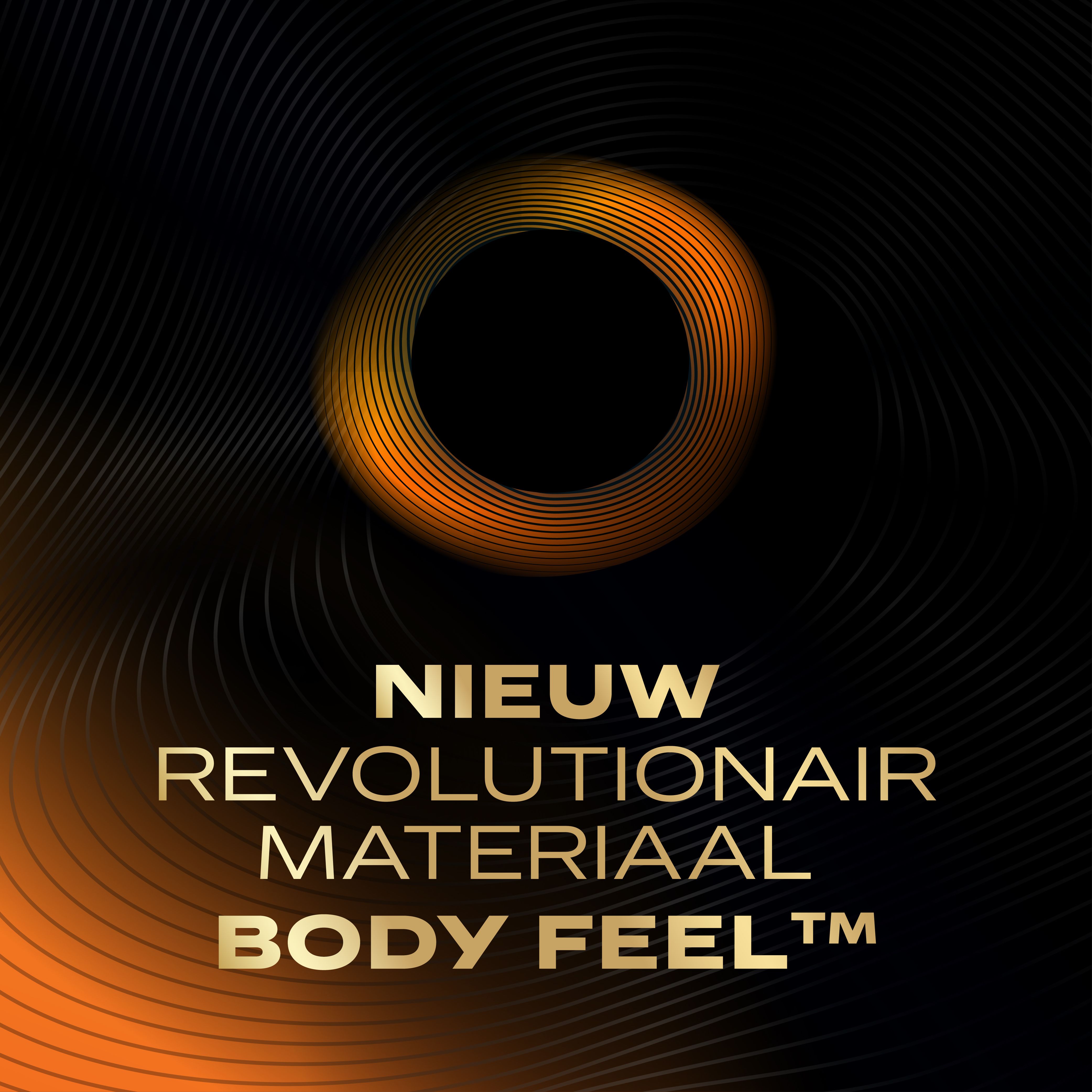 Grafische weergave: Nieuw revolutionair materiaal Body Feel™.