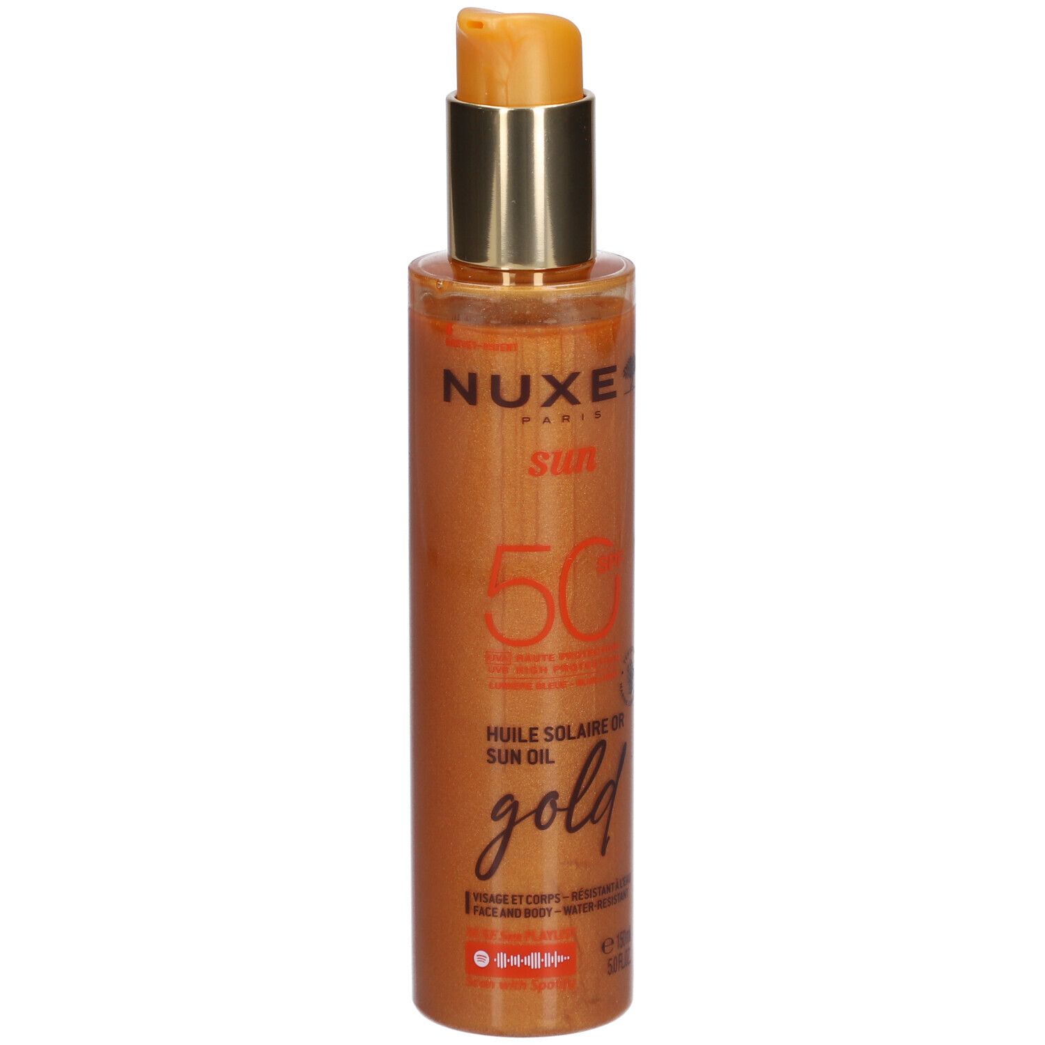 Nuxe Sun Sonnenöl Gold Hoher Schutz Spf50