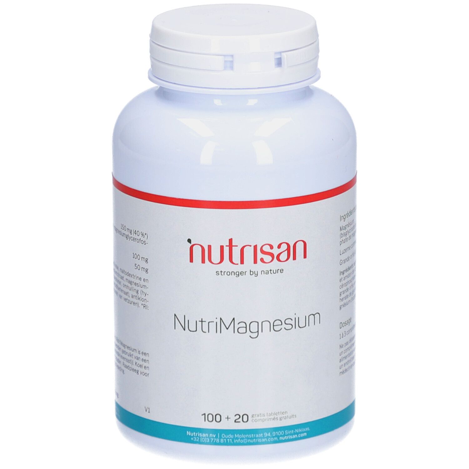 Nutrisan Nutrimagnesium 100+20 Gratis Tabletten Gecomprimeerde tabletten