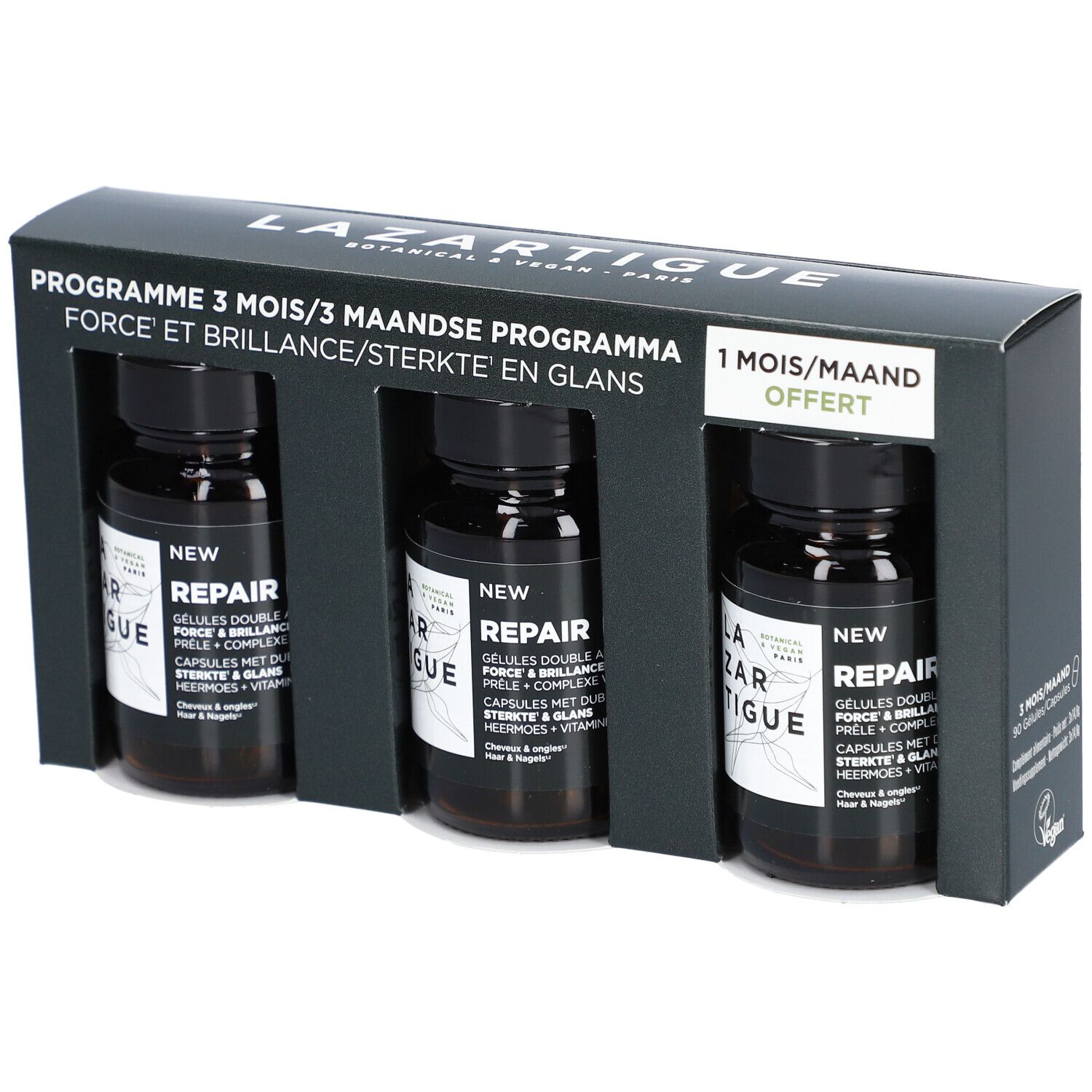 Lazartigue Repair 3 Maanden Capsules 90st 18,5x4,5x9,8 cm Kapseln