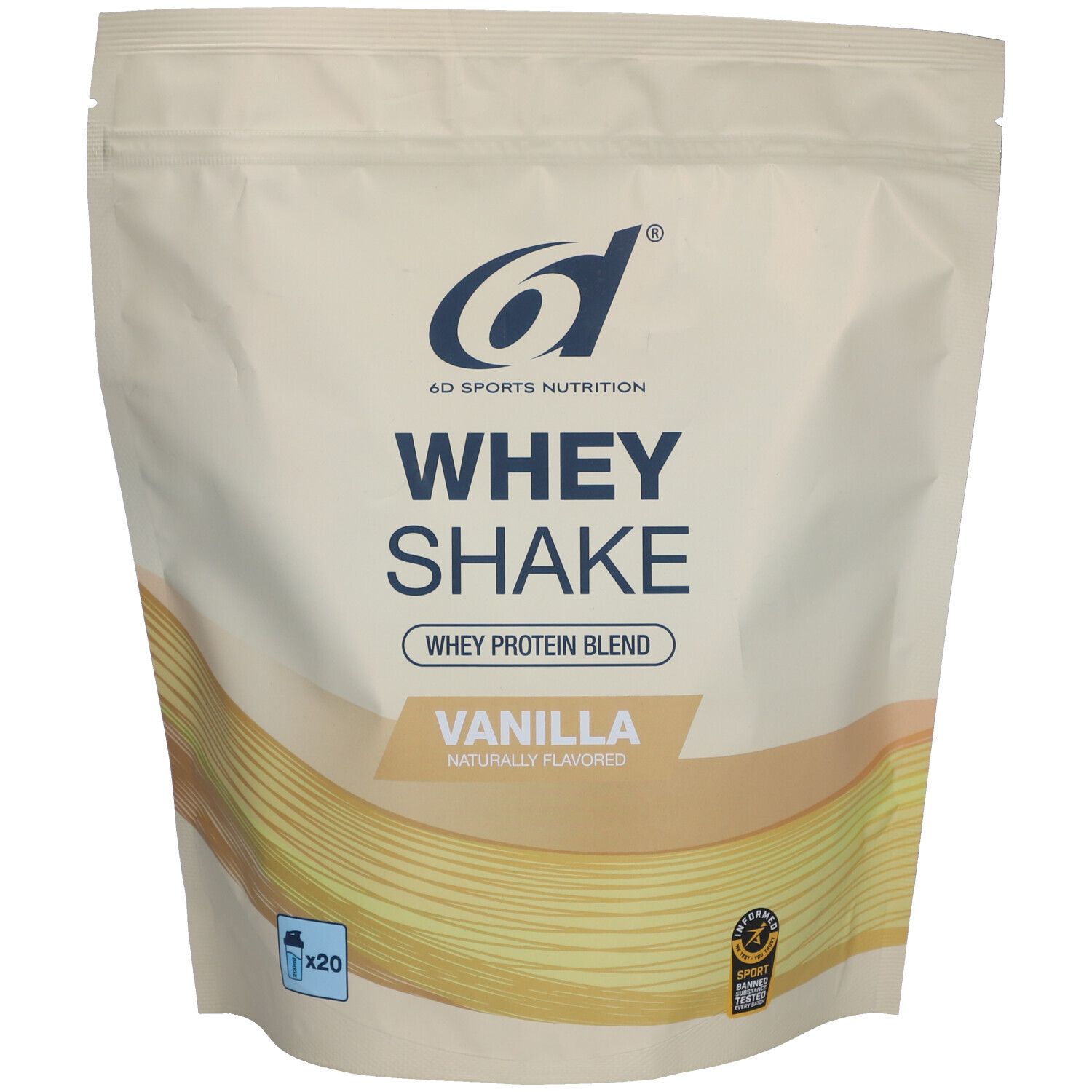 6d Sports Nutrition Whey Shake Vanilla
