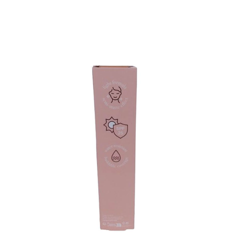 Rosa Verpackung. Symbole: Gesicht, Sonne, Schild, Tropfen. Text unten: 3.0. Kleiner Text unten.