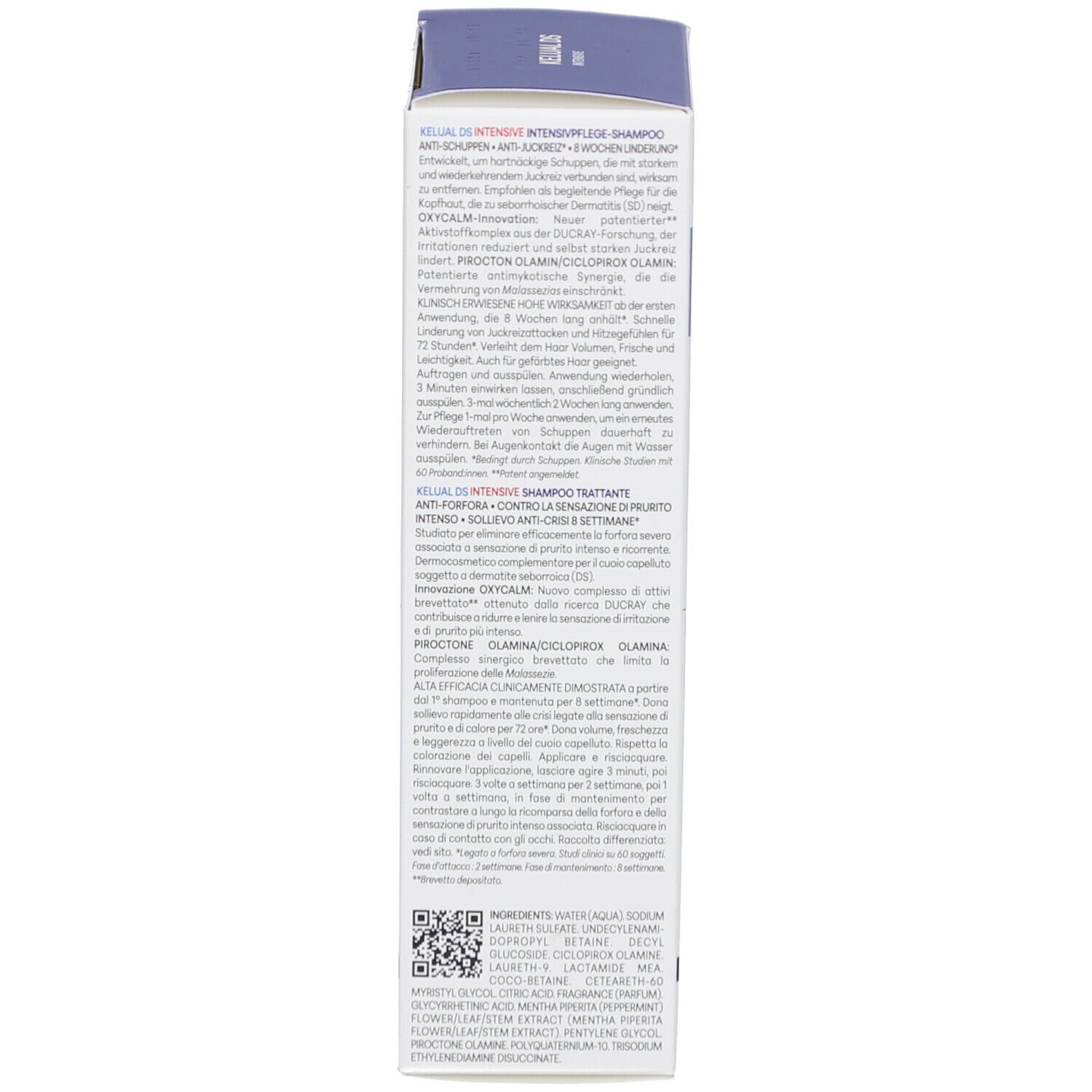 Verpackung eines Intensivpflege-Shampoos gegen Schuppen und Juckreiz.