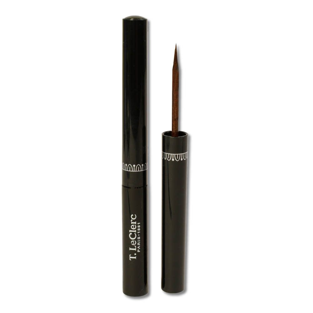 Eyeliner noir avec pointe marron. T.LeClerc Paris-1881. Couvercle retiré.