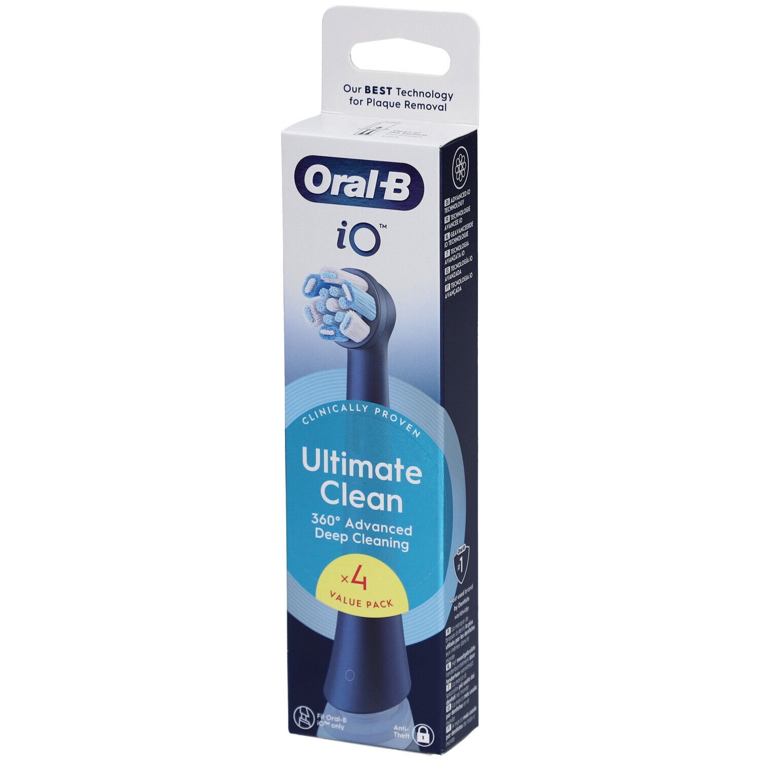 Oral-B Io Ultimate Clean Black 4st 4 St Zahnbürste