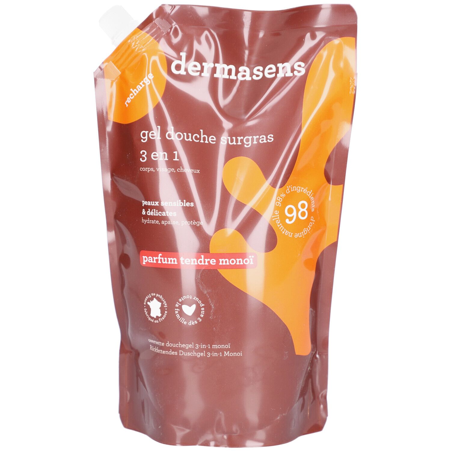 Dermasens Douchegel surgras Ecorecharge 900ml Monoi 900 ml Duschgel