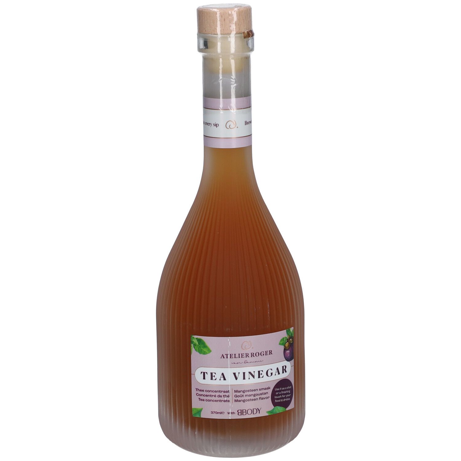 BBODY Tea Vinegar | Appelazijn & Thee Spijsvertering Detox Natuurlijke Balans 370 ml Flesjes