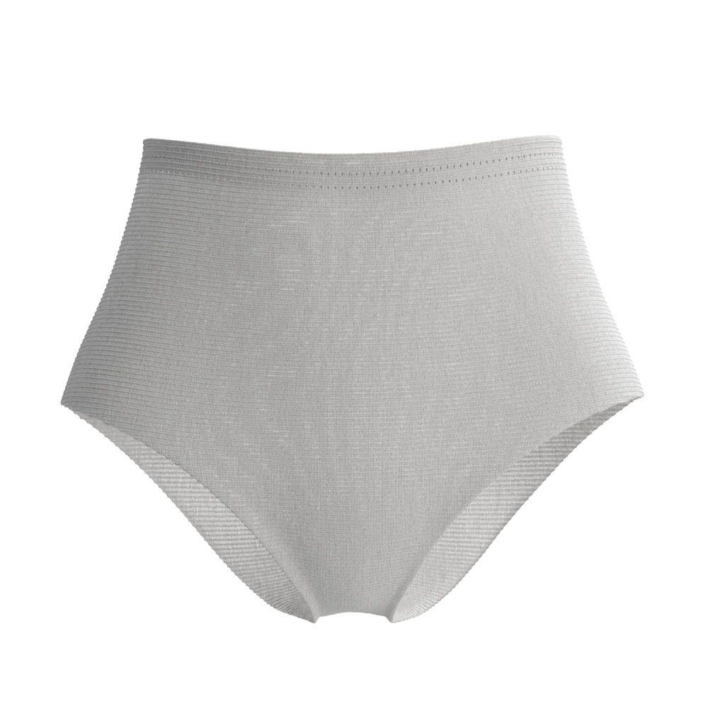 Een enkele witte slip. Hoge taille, netstructuur. Voor postpartum zorg.