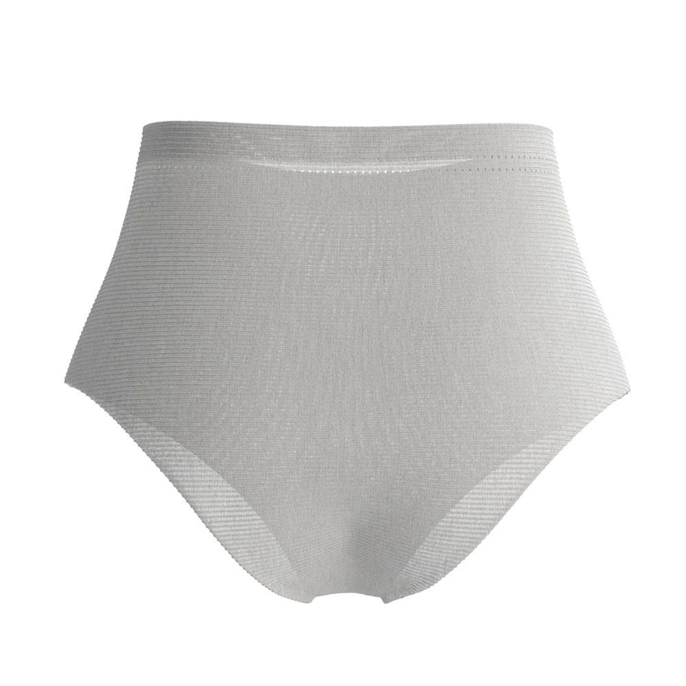 Een enkele witte slip. Hoge taille, netstructuur. Voor postpartum zorg.
