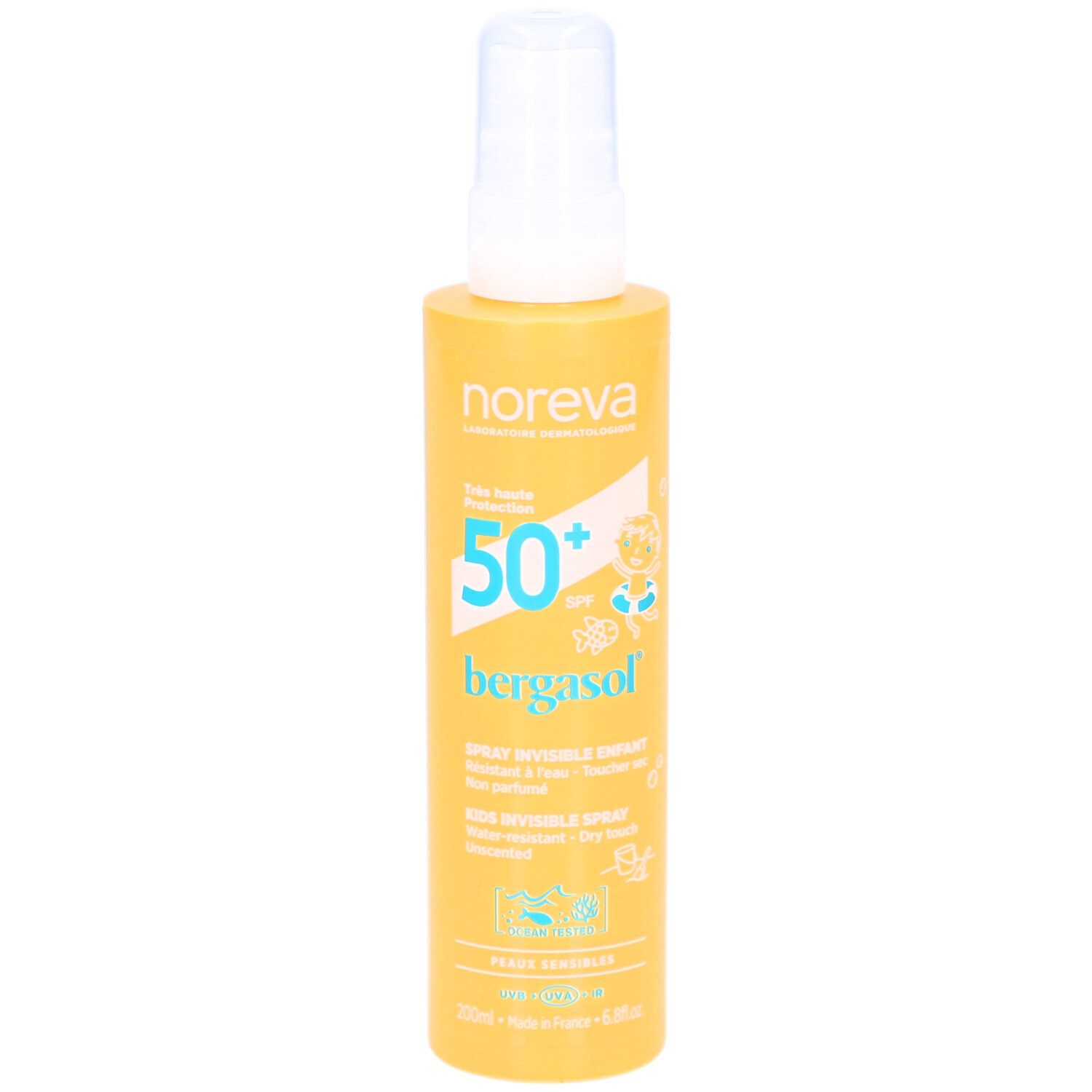 Noreva Bergasol Spray Invisible Enfants Spf50+ 200ml 200 ml