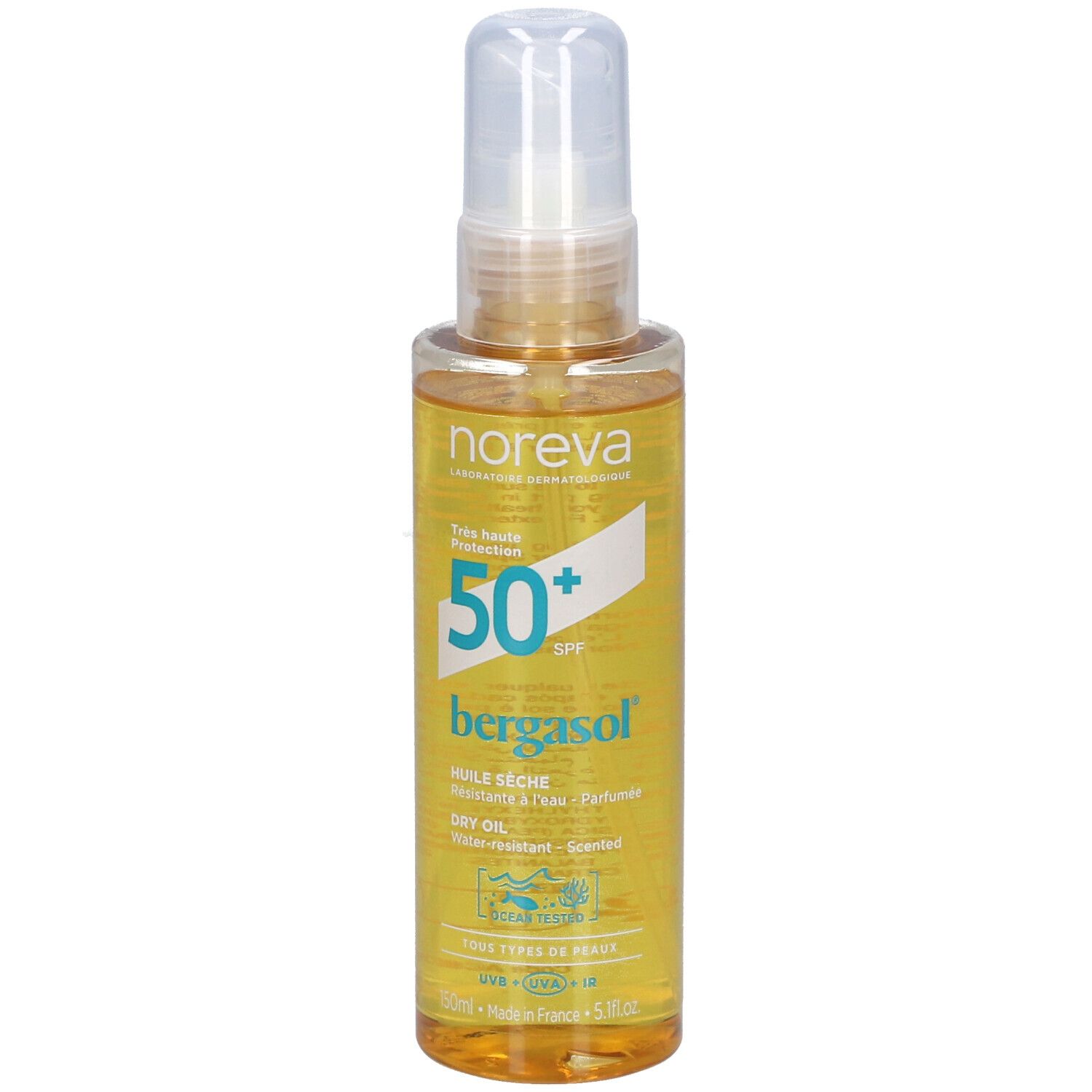 Noreva Bergasol Huile Sèche Spf50+ 150ml 150 ml Sonnenschutzgel