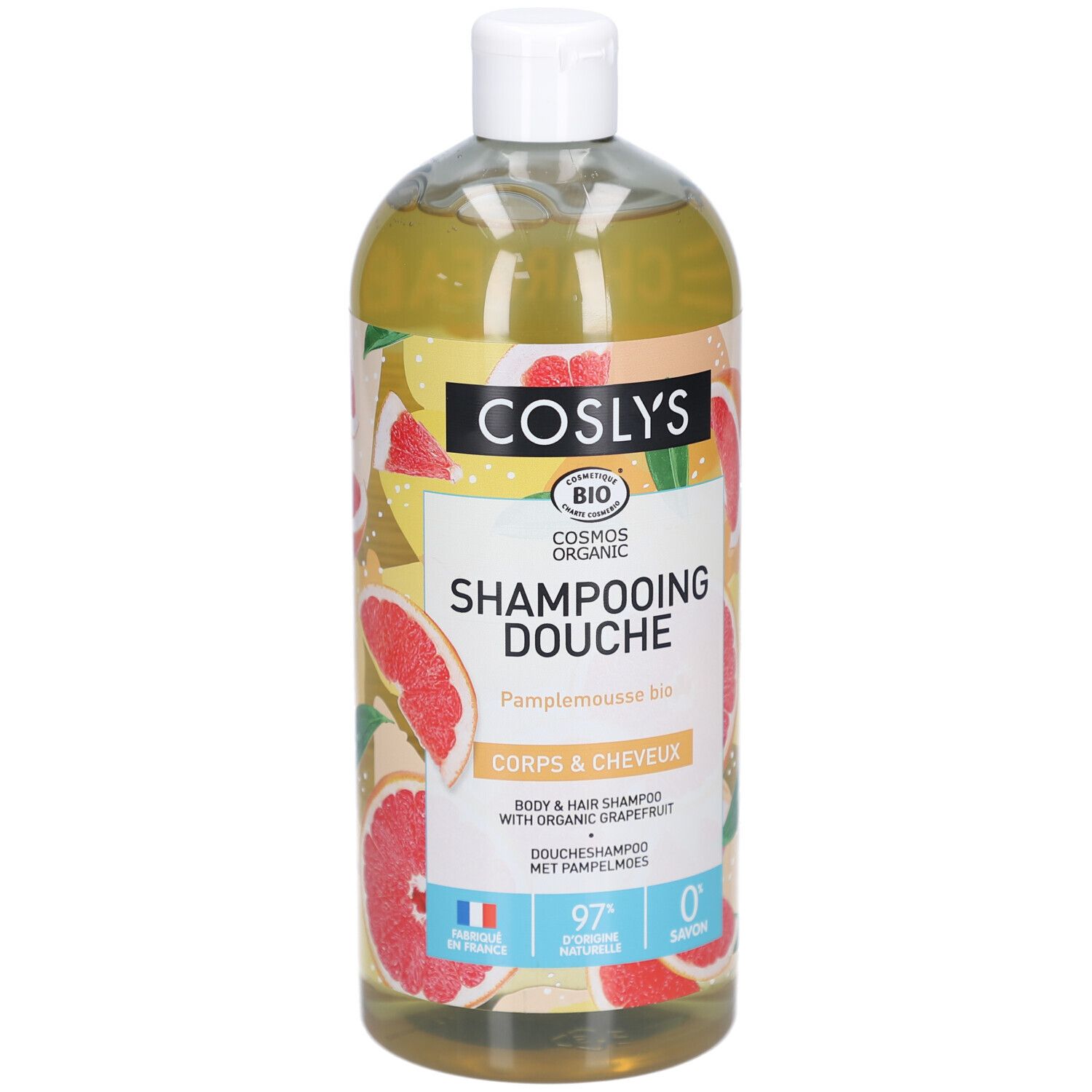 Coslys Shampooing douche pamplemousse 1L 1 l Shampoo