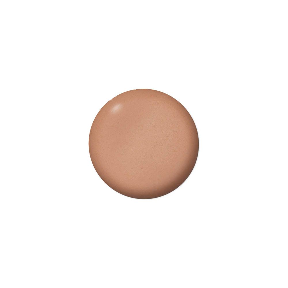 Close-up van een bruine druppel Heliocare 360° Water Gel Color Bronze SPF50+.