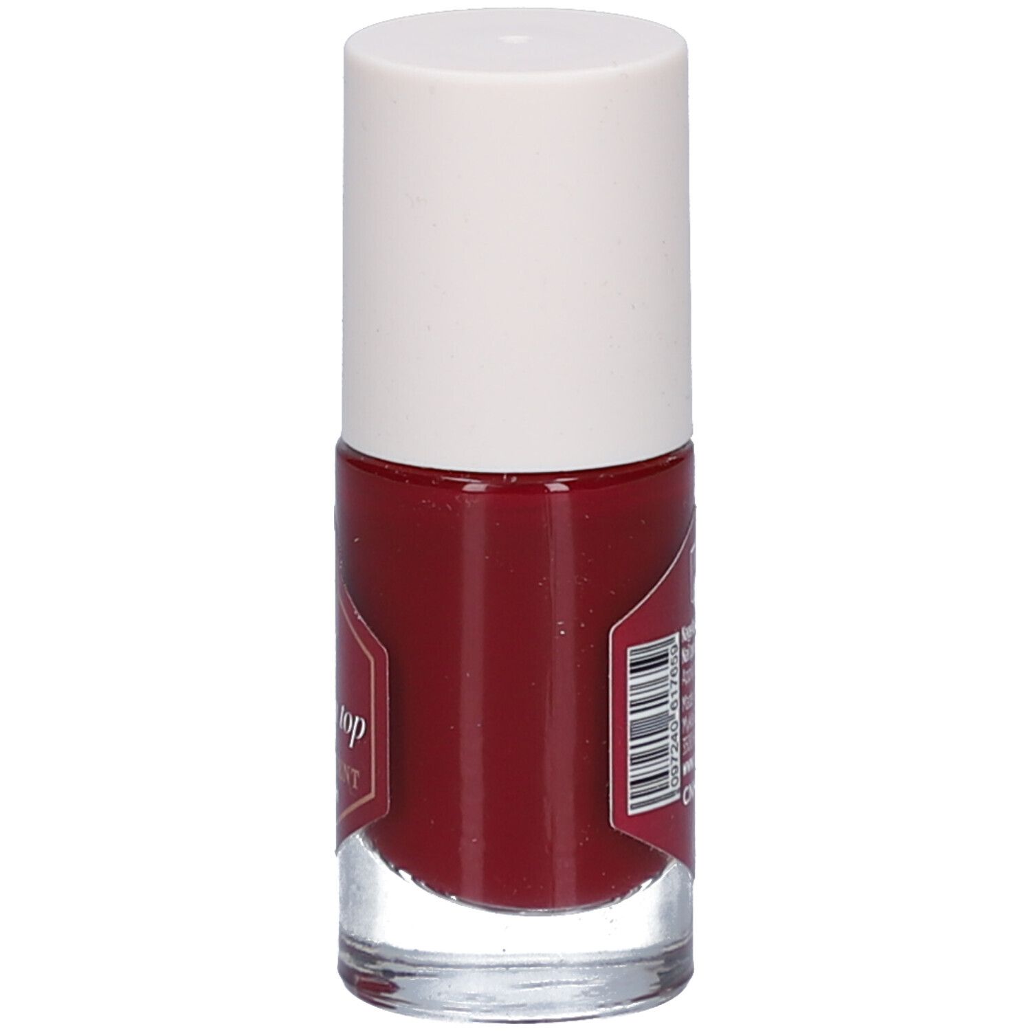 Cent Pur Cent Nagellackflasche mit Etikett und Barcode auf der Rückseite.