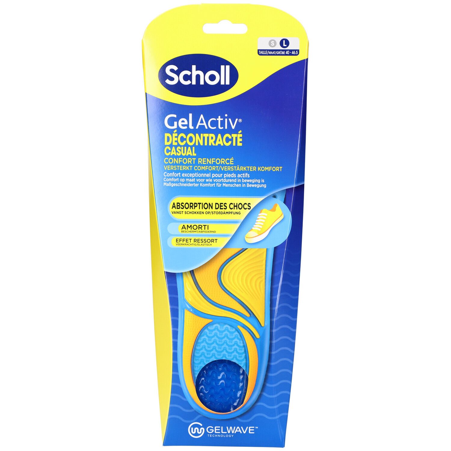 Scholl Inlegzolen Casual Groot maat 41-46,5 1paar 2 St Einlagen