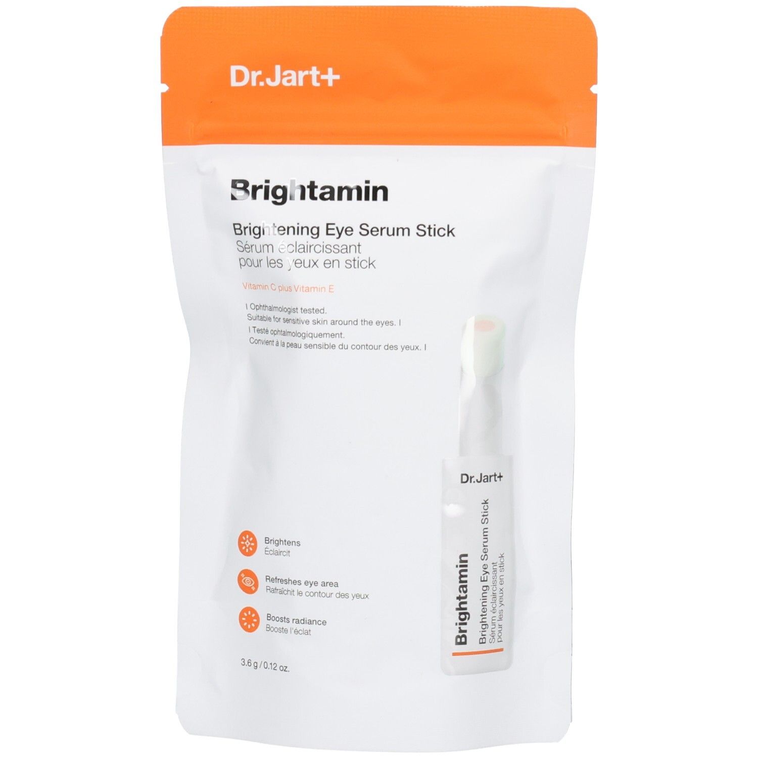 Dr. Jart+ Brightamin Eye Serum Stick Pouch, mit Vitamin C.