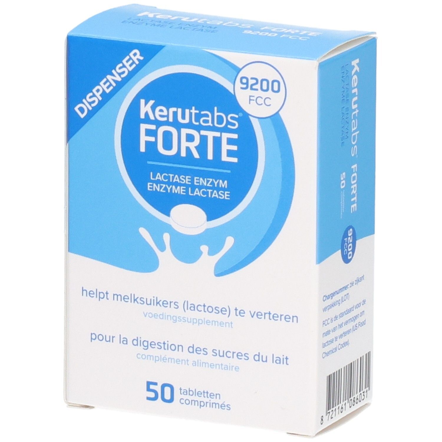Kerutabs Forte FCC9200 Lactase 50 Tabletten