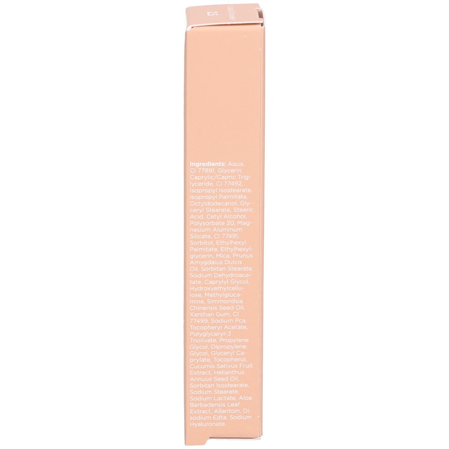 Seite der Cent Pur Cent Flüssig-Concealer 2,5 Verpackung mit Produktvorteilen.