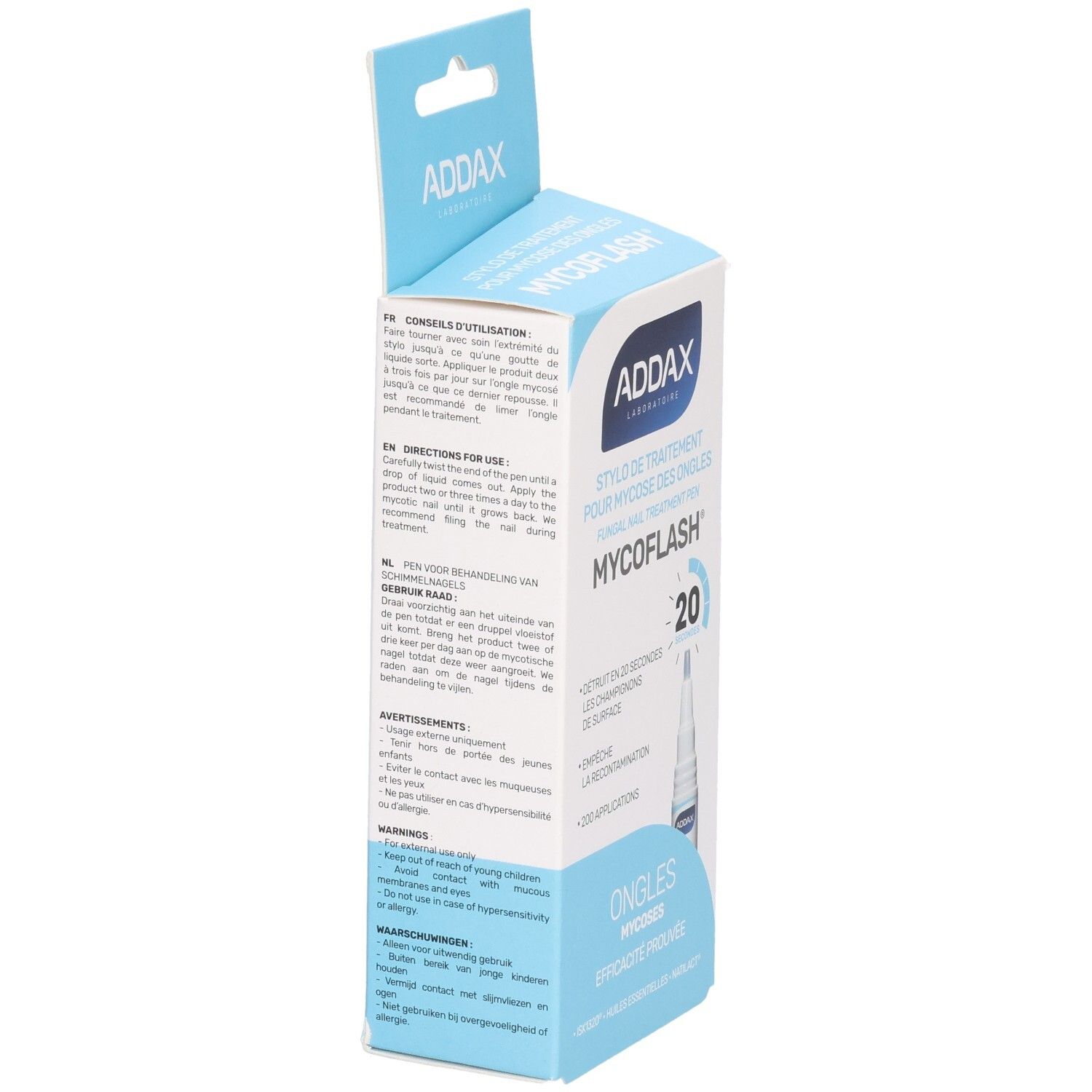 ADDAX Mycoflash Stylo Traitement Mycose des Ongles